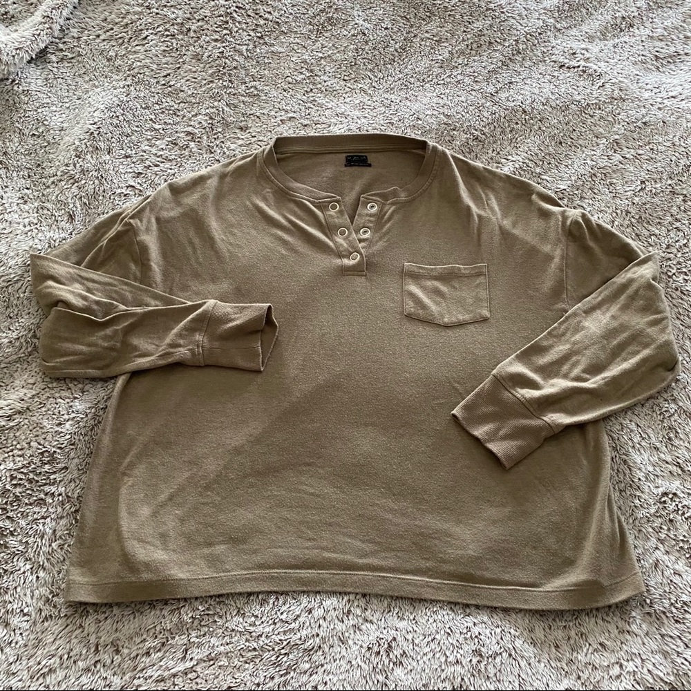 Urban Outfitters fleece henley